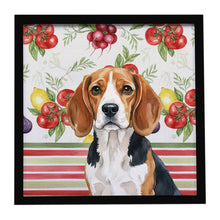 Load image into Gallery viewer, Beagle Vegetables Framed Metal Print