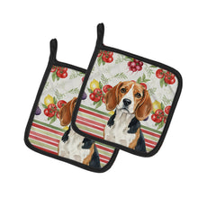 Load image into Gallery viewer, Beagle Vegetables Pair of Pot Holders