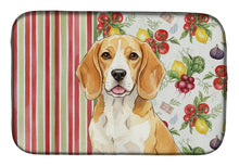 Load image into Gallery viewer, Lemon and White Beagle Vegetables Dish Drying Mat
