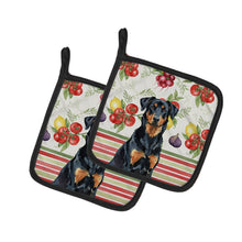 Load image into Gallery viewer, Beauceron Vegetables Pair of Pot Holders