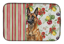 Load image into Gallery viewer, Mahogany Belgian Malinois Vegetables Dish Drying Mat