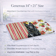 Load image into Gallery viewer, Belgian Sheepdog Groenendael Vegetables Dish Drying Mat