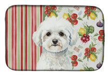 Load image into Gallery viewer, Bichon Frise Vegetables Dish Drying Mat