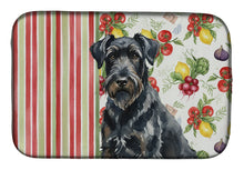 Load image into Gallery viewer, Black Russian Terrier Vegetables Dish Drying Mat