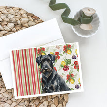 Load image into Gallery viewer, Black Russian Terrier Vegetables Greeting Cards Pack of 8