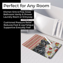Load image into Gallery viewer, Black Russian Terrier Vegetables Memory Foam Kitchen Mat