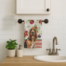 Load image into Gallery viewer, Liver and Tan Bloodhound Vegetables Kitchen Towel