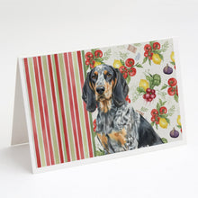 Load image into Gallery viewer, Bluetick Coonhound Vegetables Greeting Cards Pack of 8