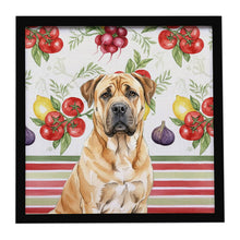 Load image into Gallery viewer, Fawn Boerboel Vegetables Framed Metal Print