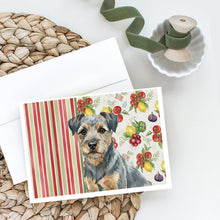 Load image into Gallery viewer, Blue and Tan Border Terrier Vegetables Greeting Cards Pack of 8