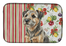 Load image into Gallery viewer, Grizzle and Tan Border Terrier Vegetables Dish Drying Mat