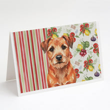 Load image into Gallery viewer, Red Border Terrier Vegetables Greeting Cards Pack of 8