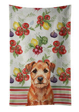 Load image into Gallery viewer, Red Border Terrier Vegetables Kitchen Towel