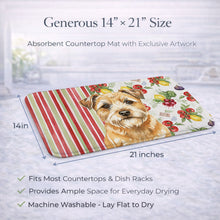 Load image into Gallery viewer, Wheaten Border Terrier Vegetables Dish Drying Mat