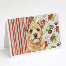 Load image into Gallery viewer, Wheaten Border Terrier Vegetables Greeting Cards Pack of 8