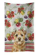 Load image into Gallery viewer, Wheaten Border Terrier Vegetables Kitchen Towel