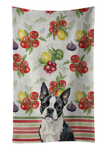 Load image into Gallery viewer, Boston Terrier Vegetables Kitchen Towel