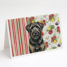 Load image into Gallery viewer, Brindle Bouvier des Flandres Vegetables Greeting Cards Pack of 8