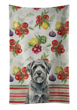 Load image into Gallery viewer, Gray Bouvier des Flandres Vegetables Kitchen Towel