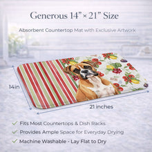 Load image into Gallery viewer, Boxer Vegetables Dish Drying Mat