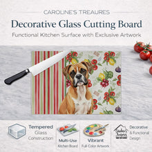 Load image into Gallery viewer, Boxer Vegetables Glass Cutting Board