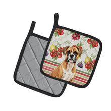 Load image into Gallery viewer, Boxer Vegetables Pair of Pot Holders