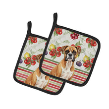 Load image into Gallery viewer, Boxer Vegetables Pair of Pot Holders