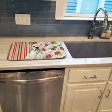 Load image into Gallery viewer, White Boxer Vegetables Dish Drying Mat