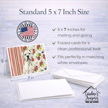 Load image into Gallery viewer, White Boxer Vegetables Greeting Cards Pack of 8