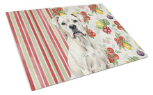Load image into Gallery viewer, White Boxer Vegetables Glass Cutting Board