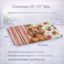 Load image into Gallery viewer, Boykin Spaniel Vegetables Dish Drying Mat