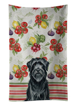 Load image into Gallery viewer, Black Briard Vegetables Kitchen Towel