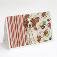 Load image into Gallery viewer, Liver and White Brittany Vegetables Greeting Cards Pack of 8