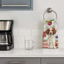 Load image into Gallery viewer, Liver and White Brittany Vegetables Kitchen Towel