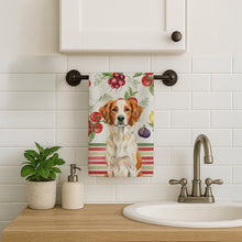 Load image into Gallery viewer, Orange and White Brittany Vegetables Kitchen Towel