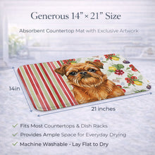 Load image into Gallery viewer, Belge Brussels Griffon Vegetables Dish Drying Mat