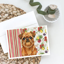 Load image into Gallery viewer, Belge Brussels Griffon Vegetables Greeting Cards Pack of 8