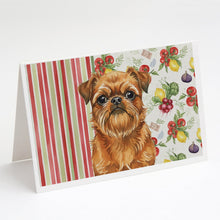 Load image into Gallery viewer, Belge Brussels Griffon Vegetables Greeting Cards Pack of 8