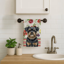 Load image into Gallery viewer, Black and Tan Brussels Griffon Vegetables Kitchen Towel