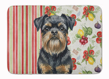 Load image into Gallery viewer, Black and Tan Brussels Griffon Vegetables Memory Foam Kitchen Mat