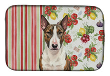 Load image into Gallery viewer, Brindle and White Bull Terrier Vegetables Dish Drying Mat