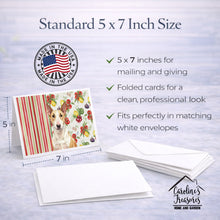 Load image into Gallery viewer, Fawn and White Bull Terrier Vegetables Greeting Cards Pack of 8