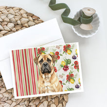 Load image into Gallery viewer, Bullmastiff Vegetables Greeting Cards Pack of 8