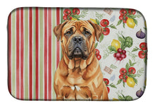Load image into Gallery viewer, Red Bullmastiff Vegetables Dish Drying Mat