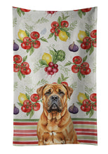Load image into Gallery viewer, Red Bullmastiff Vegetables Kitchen Towel