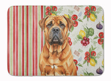 Load image into Gallery viewer, Red Bullmastiff Vegetables Memory Foam Kitchen Mat