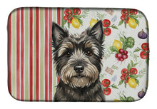 Load image into Gallery viewer, Black Cairn Terrier Vegetables Dish Drying Mat