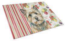 Load image into Gallery viewer, Cairn Terrier Vegetables Glass Cutting Board