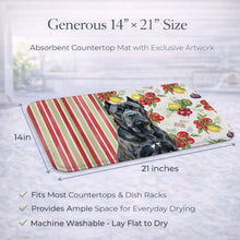 Load image into Gallery viewer, Cane Corso Vegetables Dish Drying Mat
