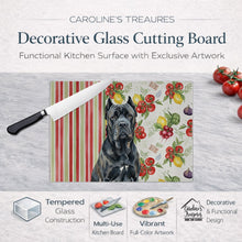 Load image into Gallery viewer, Cane Corso Vegetables Glass Cutting Board